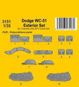 CMK-129-3151 1/35 CMK Dodge WC-51 Exterior set for Zvezda and other kits  129-3151 MMD Squadron