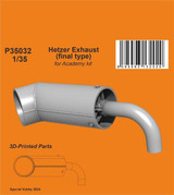 CMK-129-P35032 1/35 CMK Hetzer Exhaust (final type) / for Academy kit  129-P35032 MMD Squadron