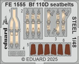 EDUFE1555 1/48 Eduard Bf 110D seatbelts STEEL  FE1555 MMD Squadron EDUFE1555 1/48 Eduard Bf 110D seatbelts STEEL  FE1555 MMD Squadron