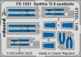 EDUFE1551 1/48 Eduard Spitfire Tr.9 seatbelts STEEL  FE1551 MMD Squadron EDUFE1551 1/48 Eduard Spitfire Tr.9 seatbelts STEEL  FE1551 MMD Squadron