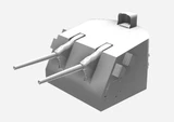 GM3D-350056 1/350 Squadron 3D USN Mk.32 5"/38 Twin Turret (Refit Battleships) (x5) GM3D-350056 MMD Squadron