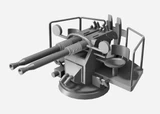 GM3D-350030 1/350 Squadron 3D USN 40MM Bofors Twin Mount Mk.1 MOD 0 (x10) 350030 MMD Squadron