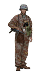 H3M16142 1/16 H3 Models WW2 ss mp40gunner normandy  MMD Squadron H3M16142 1/16 H3 Models WW2 ss mp40gunner normandy  MMD Squadron