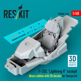 RES-RSU48-0516 1/48 Reskit F-35 Lightning II cockpit (Basic edition with 3D decals) for Tamiya  MMD Squadron