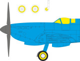EDUEX1159 1/48 Eduard Spitfire Mk.IXe MASK for AIRFIX February MMD Squadron