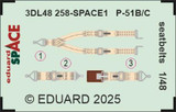 EDU3DL48258 1/48 Eduard P-51B/C seatbelts SPACE SPACE for  December MMD Squadron