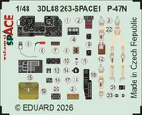 EDU3DL48263 1/48 Eduard P-47N SPACE SPACE for MINIART January MMD Squadron