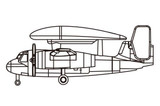 TRP3476 1/700 Trumpeter E-1B Tracer Pack  MMD Squadron