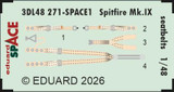 EDU3DL48271 1/48 Eduard Space Set Spitfire Mk.IX seatbelts SPACE For   MMD Squadron