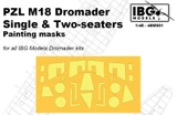 IBG48M001 1/48 IBG PZL M18 Dromador Paint Mask (for IBG)  MMD Squadron