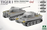 1/35 Takom Tiger 1 INITIAL PRODUCTION Sd.Kfz.181 Pz.Kpfw.VI Ausf.E 4 in 1