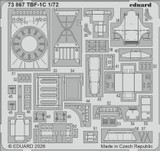 EDU73867 1/72 Eduard Photo Etch TBF-1C For HOBBY BOSS  MMD Squadron