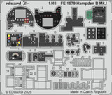 EDUFE1579 1/48 Eduard Zoom Set Hampden B Mk.I For ICM  MMD Squadron