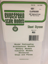 EVG4081 Evergreen Styrene Clapboard Siding, .080 SP  MMD Squadron