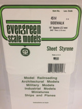 EVG4514 Evergreen Styrene 1/8 Sidewalk  MMD Squadron