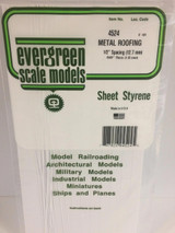 EVG4524 Evergreen Styrene Seam Roofing, 1/2 SP  MMD Squadron