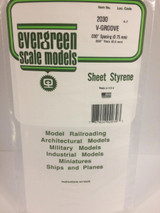 EVG2030 Evergreen Styrene V-Groove Siding, .030 SP  MMD Squadron