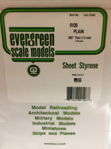 EVG9106 Evergreen Styrene 8" x 21" White .060 (2)  MMD Squadron