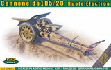 ACE72594 1/72 ACE Cannone da105/28 Ruote Electron  MMD Squadron