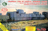 1/72 Uni Model Armored cars of German armored trains (built on the basis of Soviet captured armored platforms of type OB-3)