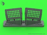 MAS-AM-32-136 1/32 Master Model P-51 Mustang - carburator air filter cover - standard holed type (for Tamiya)  MMD Squadron