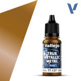 VJ77137 Vallejo True Metallics Arcane Gold (base) 18ml Paint 77137 MMD Squadron