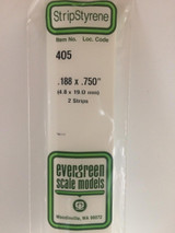 EVG405 Evergreen Styrene .188 x .750 x 60cm 2pc  MMD Squadron