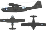 1/48 Eduard PBY-5A US national insignia (stars & bars) for EDUARD / REVELL