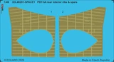 EDU3DL48291 1/48 Eduard PBY-5A rear interior ribs & spars SPACE for ICM  MMD Squadron