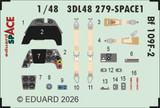 EDU3DL48279 1/48 Eduard Bf 109F-2 SPACE for EDUARD  MMD Squadron