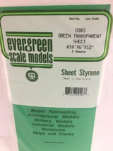 EVG9903 Evergreen .010 thick green  MMD Squadron