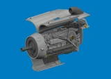 EDU672455 1/72 Eduard Bf 109K-4 engine 3D for EDUARD  MMD Squadron