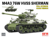 RYE5162 1/35 Ryefield M4A3 76W HVSS Sherman w/Interior (Clear Version)  MMD Squadron