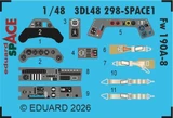 EDU3DL48298 1/48 Eduard Fw 190A-8 SPACE for HOBBY BOSS  MMD Squadron