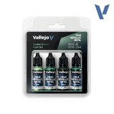 VJ77257 Vallejo True Metallic Dusken Green Set (x4) 18ml Paint 77255 MMD Squadron