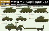 PITMI12 1/700 Pitroad  WWII U.S. Military Vehicle Set 2  MMD Squadron