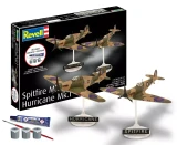 RMX73771 1/144 Revell Starter Kit Spitfire Mk.Ia & Hurricane Mk.I  MMD Squadron