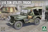 TAK2214 1/35 Takom 1/4 Ton Utility Truck Jeep w/ Canvas Top - MMD Squadron