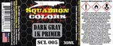 SCL005 Squadron Colors 1K Dark Grey Primer 30mL Lacquer Paint  MMD Squadron
