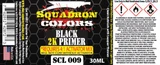 SCL009 Squadron Colors 2K Gloss Black Primer 30mL Set  (Mix 4:1 w/Activator) (30mL+7.5mL) Lacquer Paint  MMD Squadron