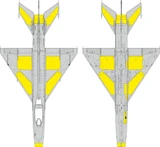  EDUEX1193  1/48 Eduard MiG-21F surface panels MASK for EDUARD  MMD Squadron