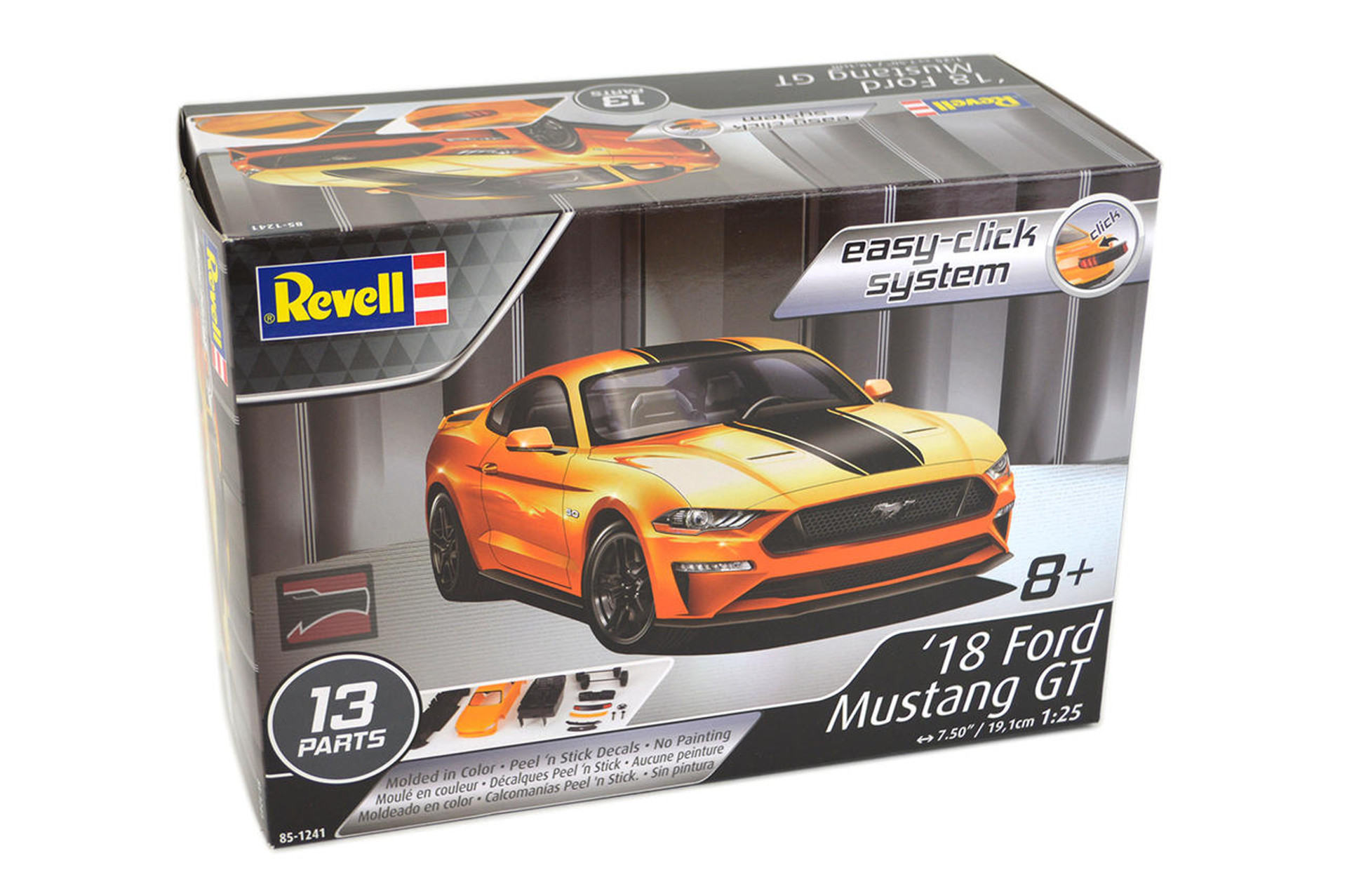 1/25 Revell 2018 Ford Mustang GT Easy Click Model Kit - Squadron.com