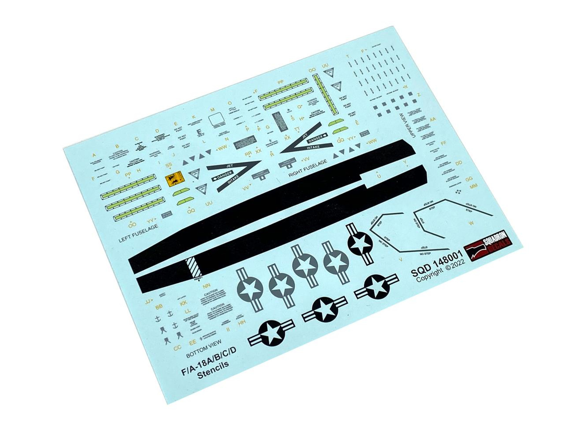 1/48 Squadron Decals F/A18 Legacy Stencils
