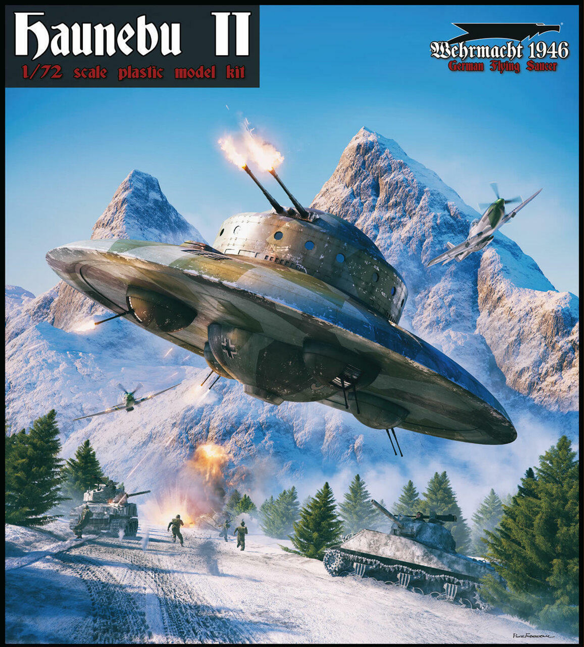 1/72 Squadron Models Haunebu II German Flying Saucer UFO Model Kit