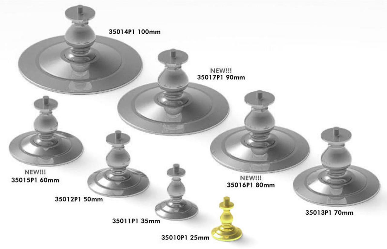 Pontos Models 1 (25mm) Diameter Buffed and Polished Solid Brass