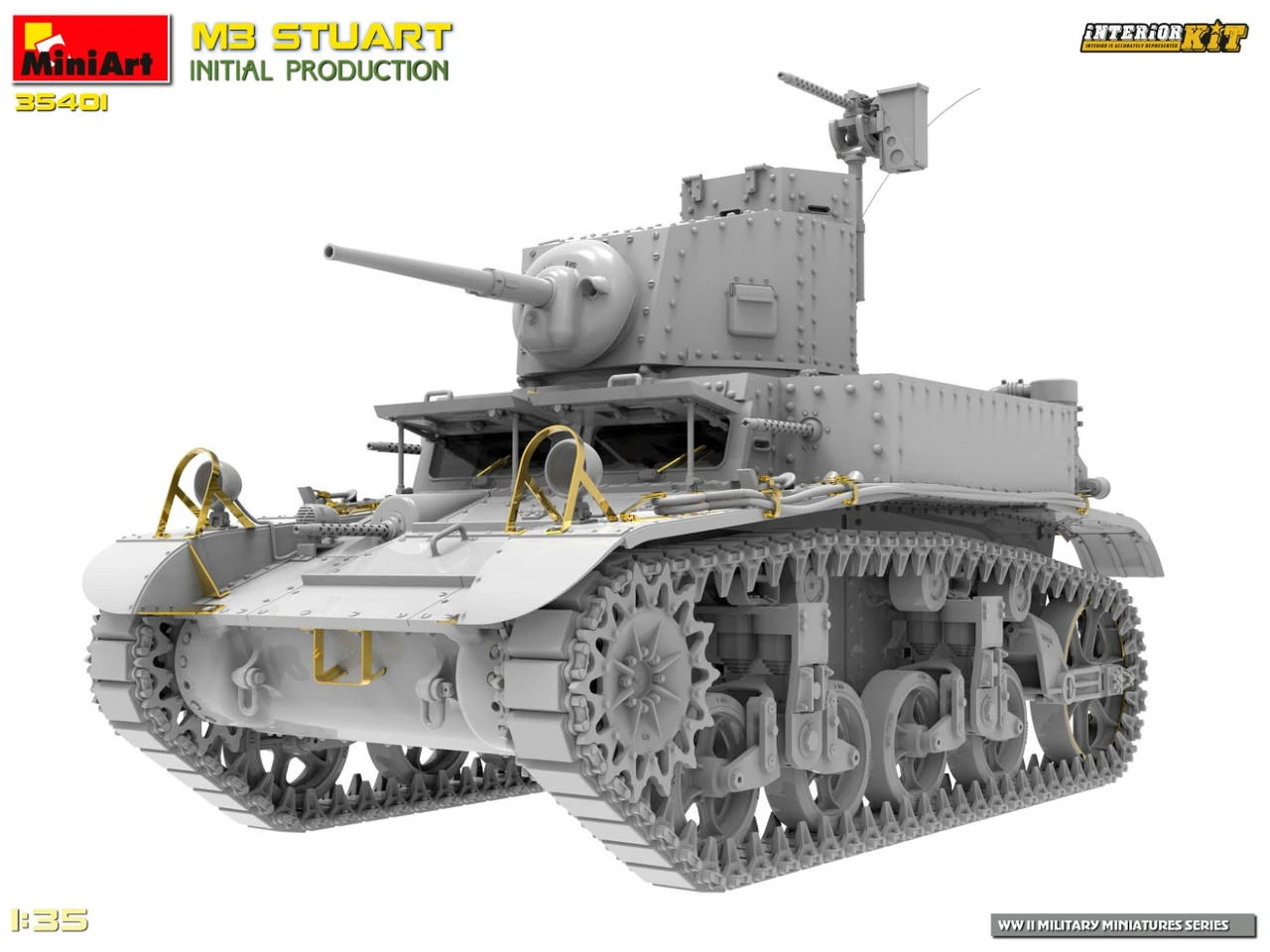 MINIART 35454 | Char m3 Stuart Japonais Avec Équipage - 1/35 | Modélisme de précision et pièces détachées