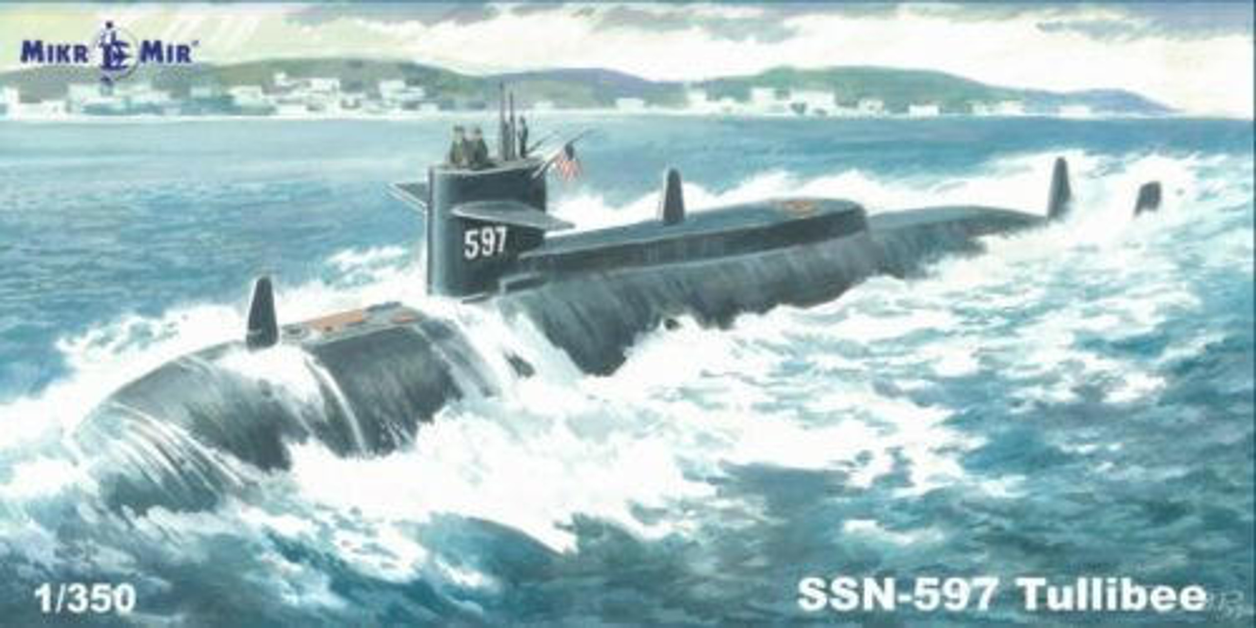 1/350 Mikro Mir USS Tullibee SSN597 Submarine