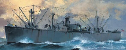 ソフビ　LIBERTY SHIP 1st COLOR Trumpeter 1/700 USS SS Jeremiah O'Brien WWII Liberty Ship