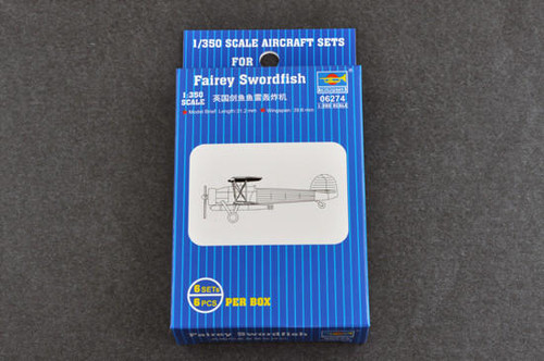 TRP6274 1/350 Trumpeter Fairey Swordfish British BiPlane Aircraft Set (6/Bx) MMD Squadron TRP6274 1/350 Trumpeter Fairey Swordfish British BiPlane Aircraft Set (6/Bx) MMD Squadron