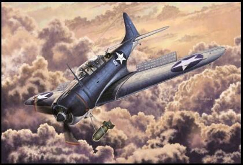 ACD12335 1/48 Academy SBD2 Battle of Midway USN Dive Bomber MMD Squadron